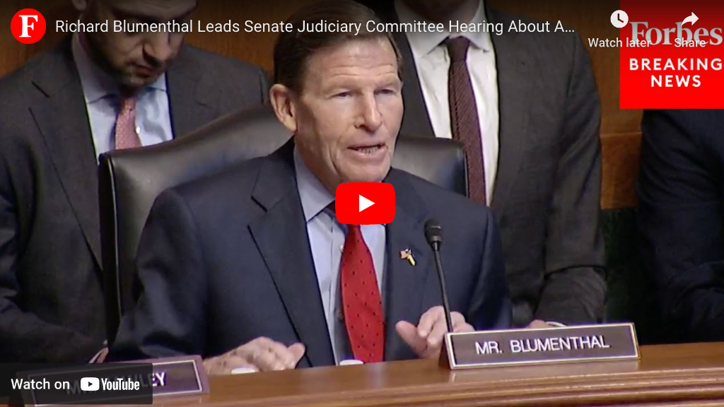 Richard Blumenthal Leads Senate Judiciary Committee Hearing