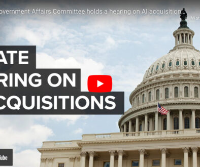 Senate Government Affairs Committee holds a hearing on AI acquisitions