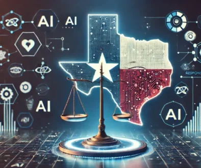 DALL·E-2024-11-08-17.53.56-An-image-representing-Texas-as-a-leader-in-responsible-AI-governance.-Depict-Texas-state-symbols-such-as-the-Texas-map-or-flag-with-a-balanced-scale-i