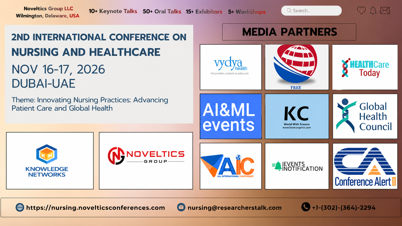 2nd International Conference on Nursing and Healthcare, Dubai