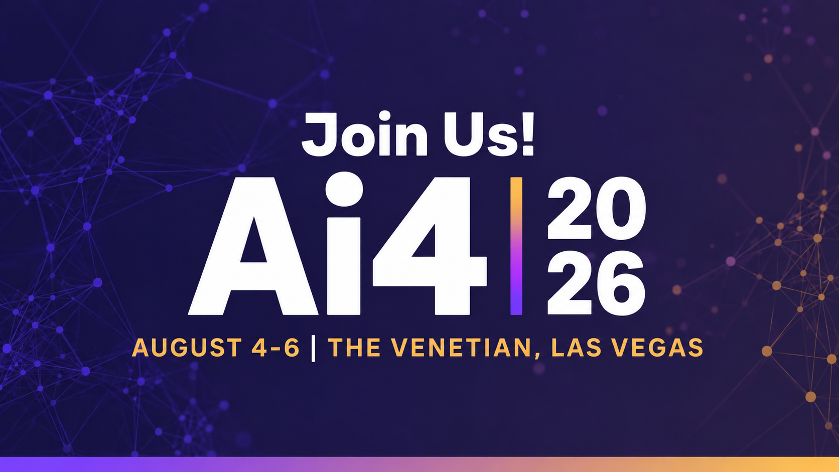 Ai4 2026, Las Vegas, Nevada