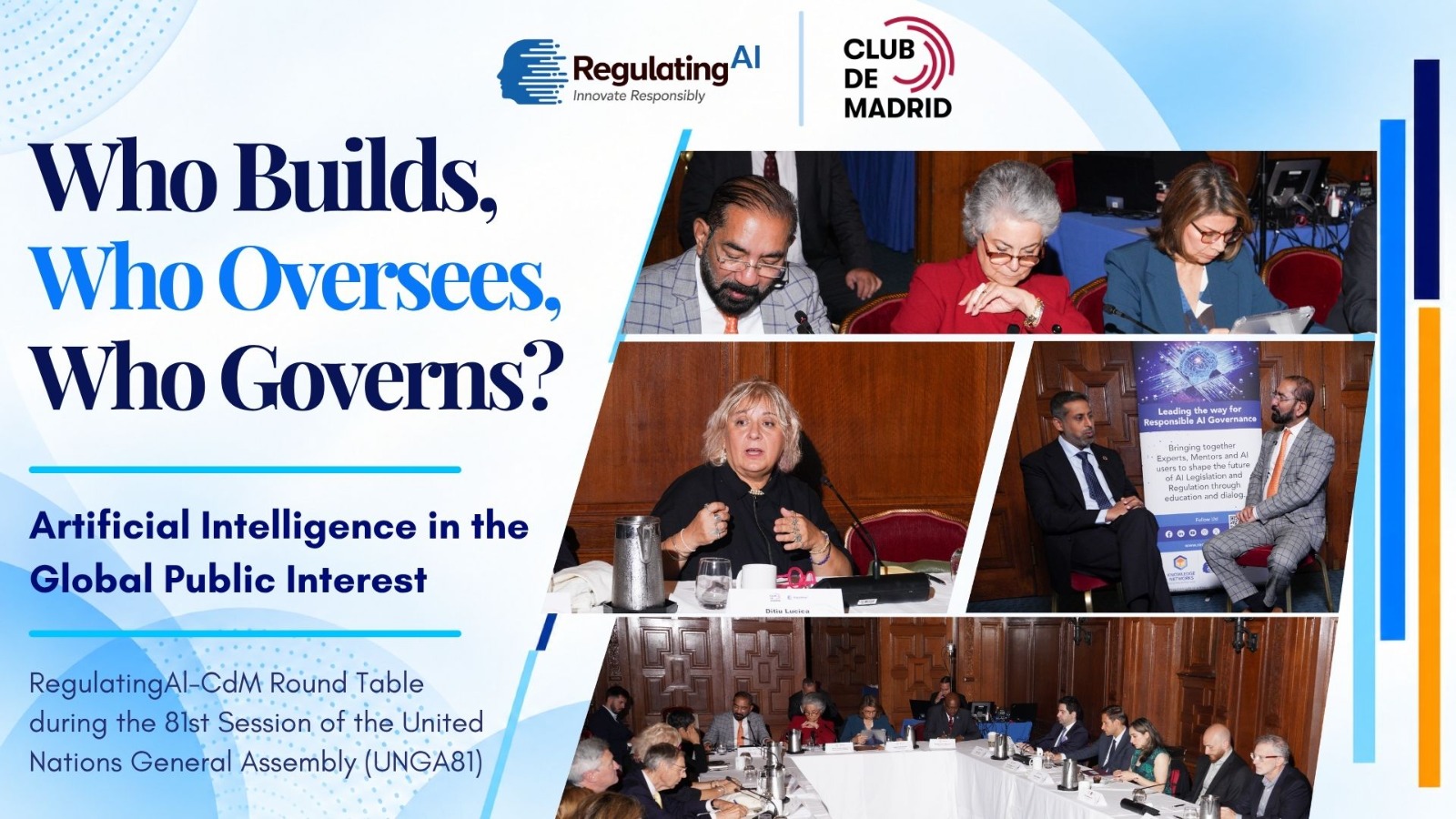 Club de Madrid and RegulatingAI Host High-Level Round Table on Artificial Intelligence in the Global Public Interest during UNGA81